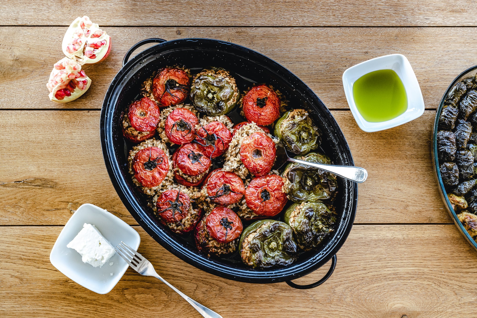 Gemista - Gefüllte Paprika und Tomaten