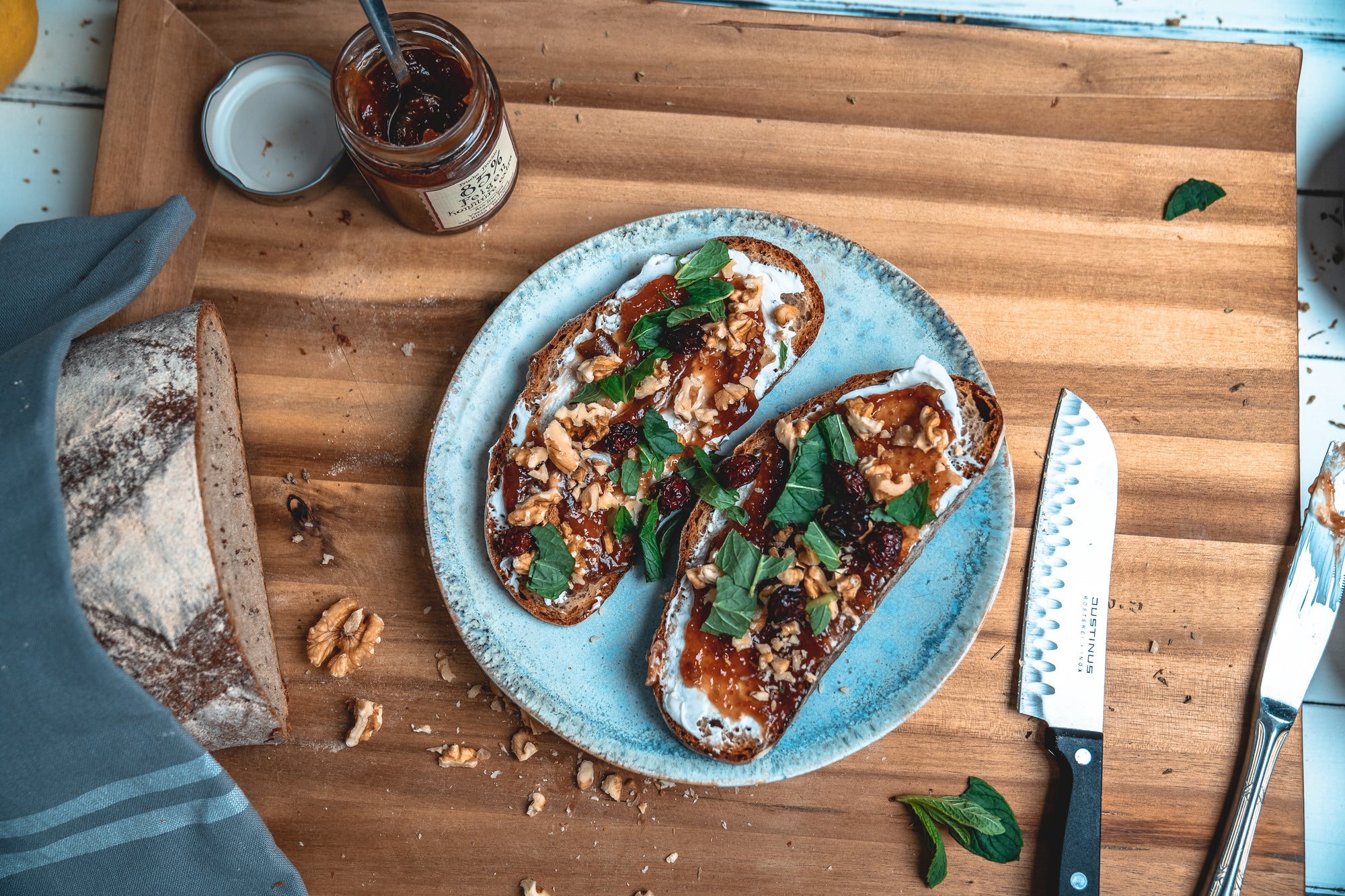 Knusprige Marmeladenschnitten