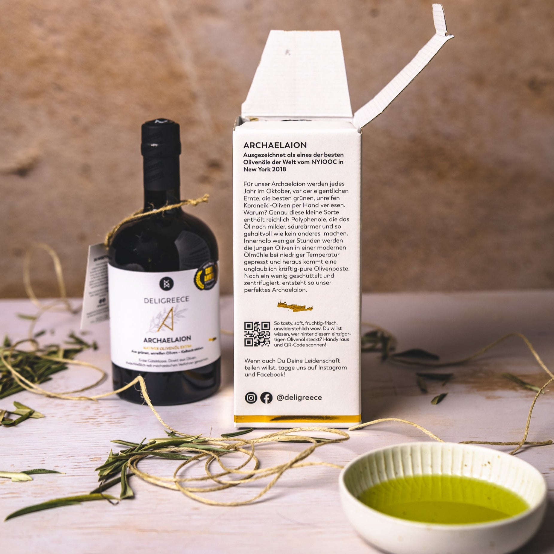 Archaelaion - Extra natives Olivenöl aus unreifen Oliven