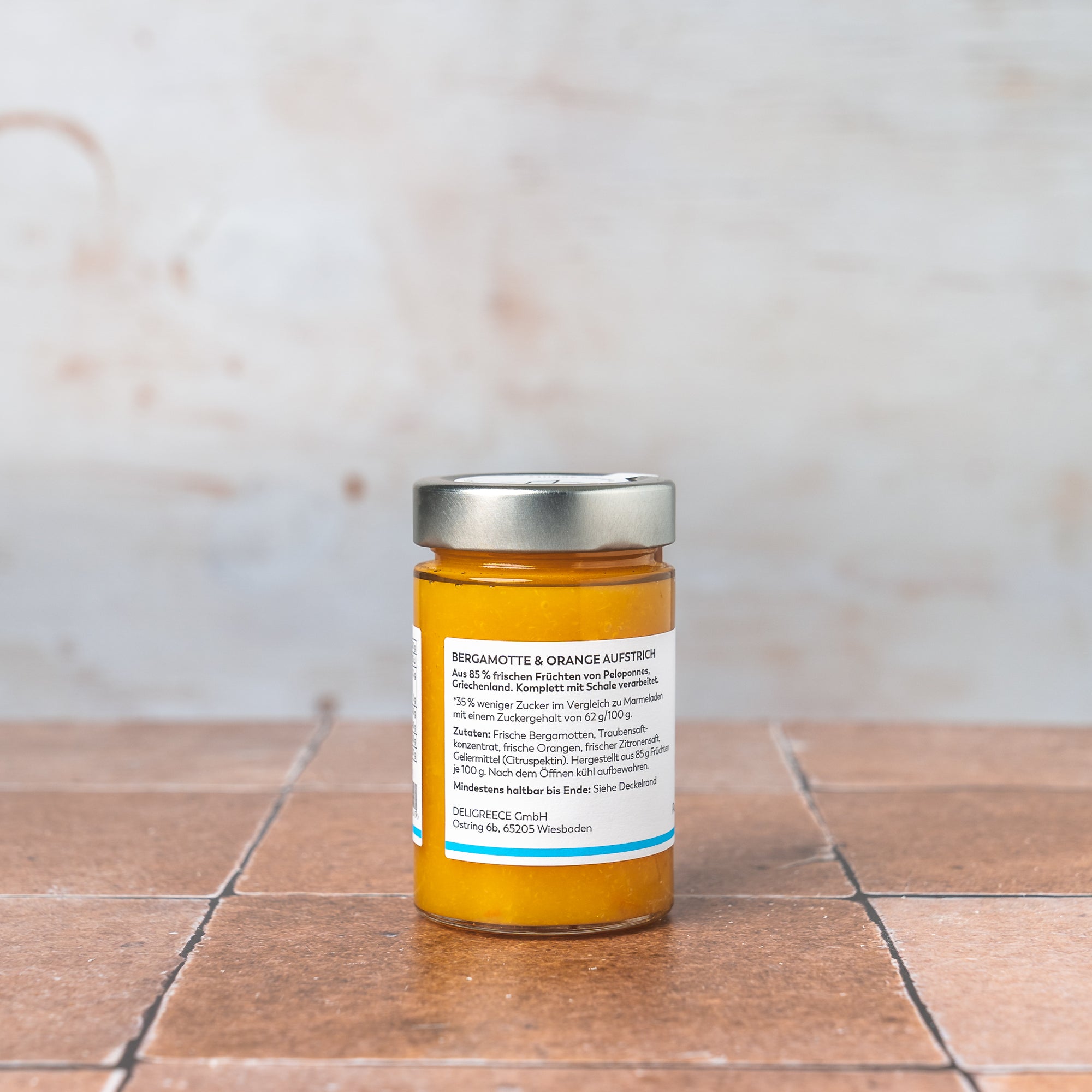 Bergamotte Aufstrich 85%, weniger Zucker