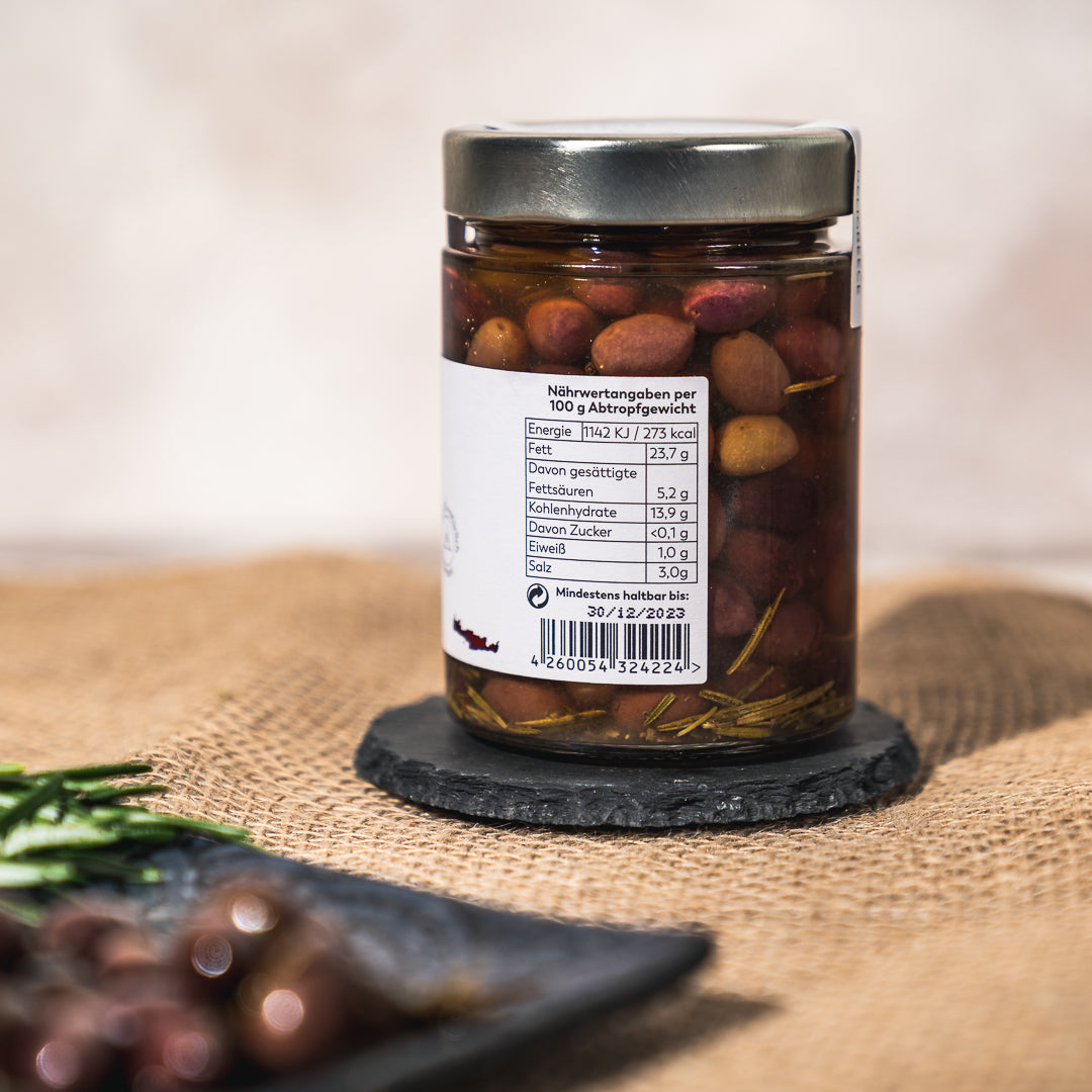 Kreta-Oliven mit Rosmarin