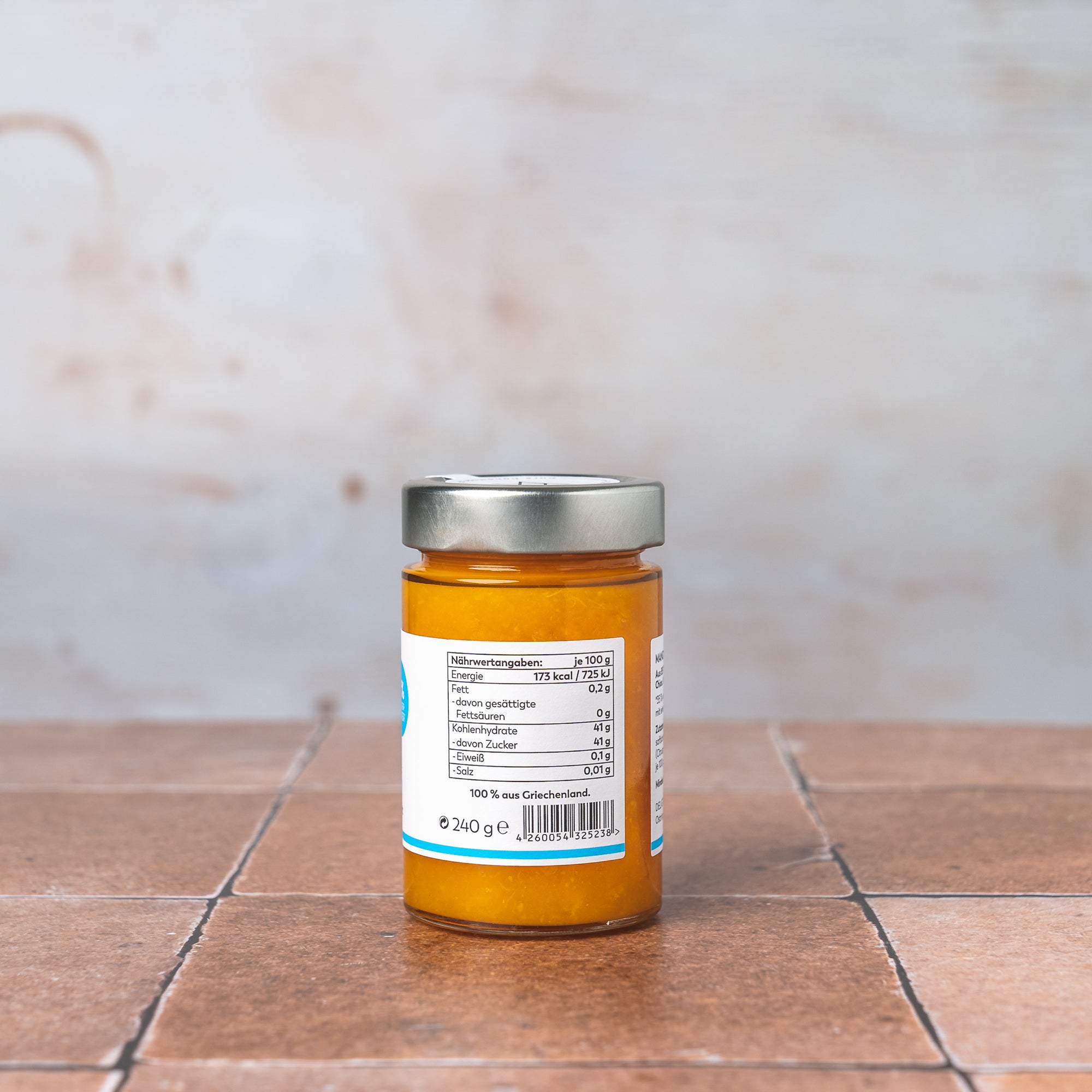 Mandarinen Aufstrich 85%, weniger Zucker