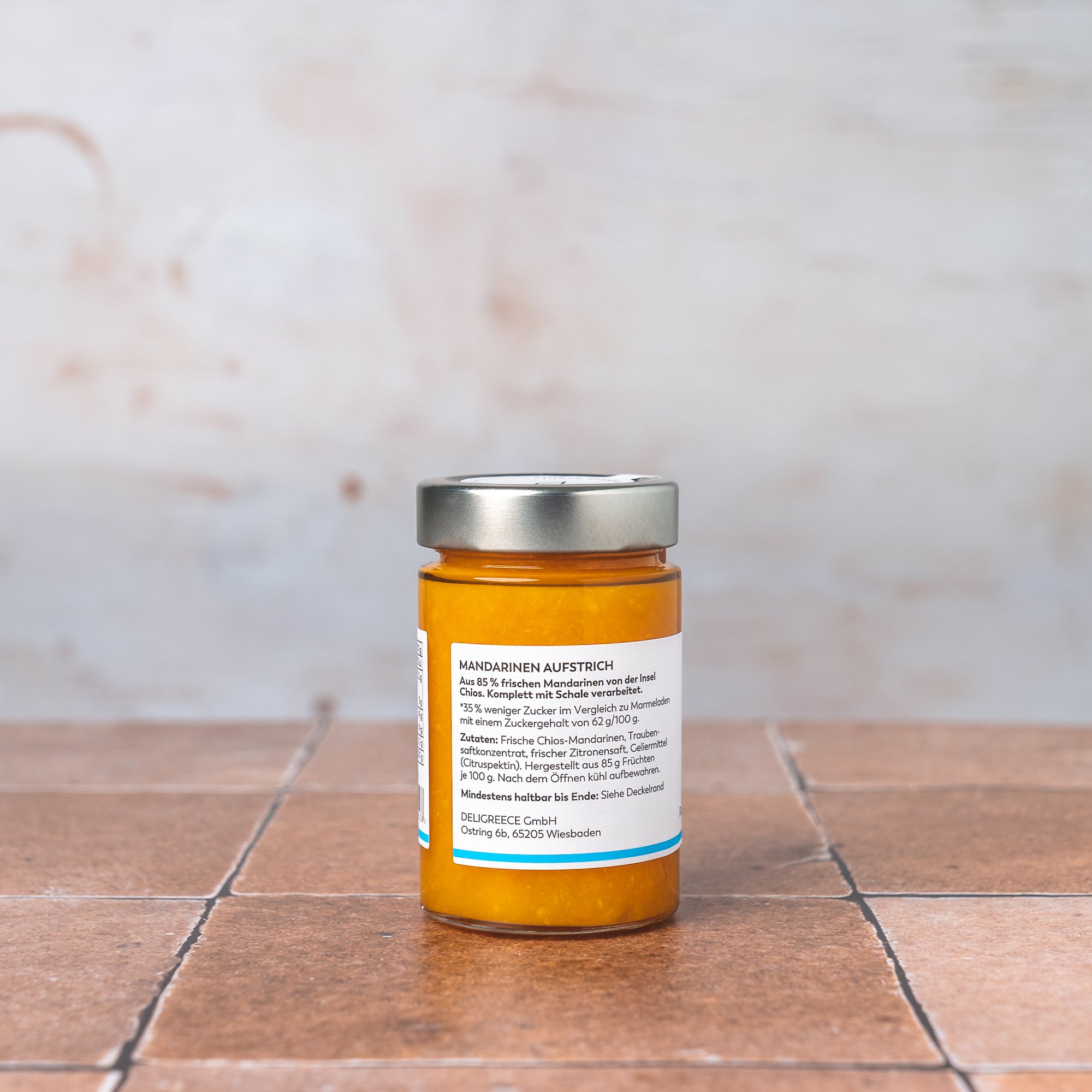 Mandarinen Aufstrich 85%, weniger Zucker
