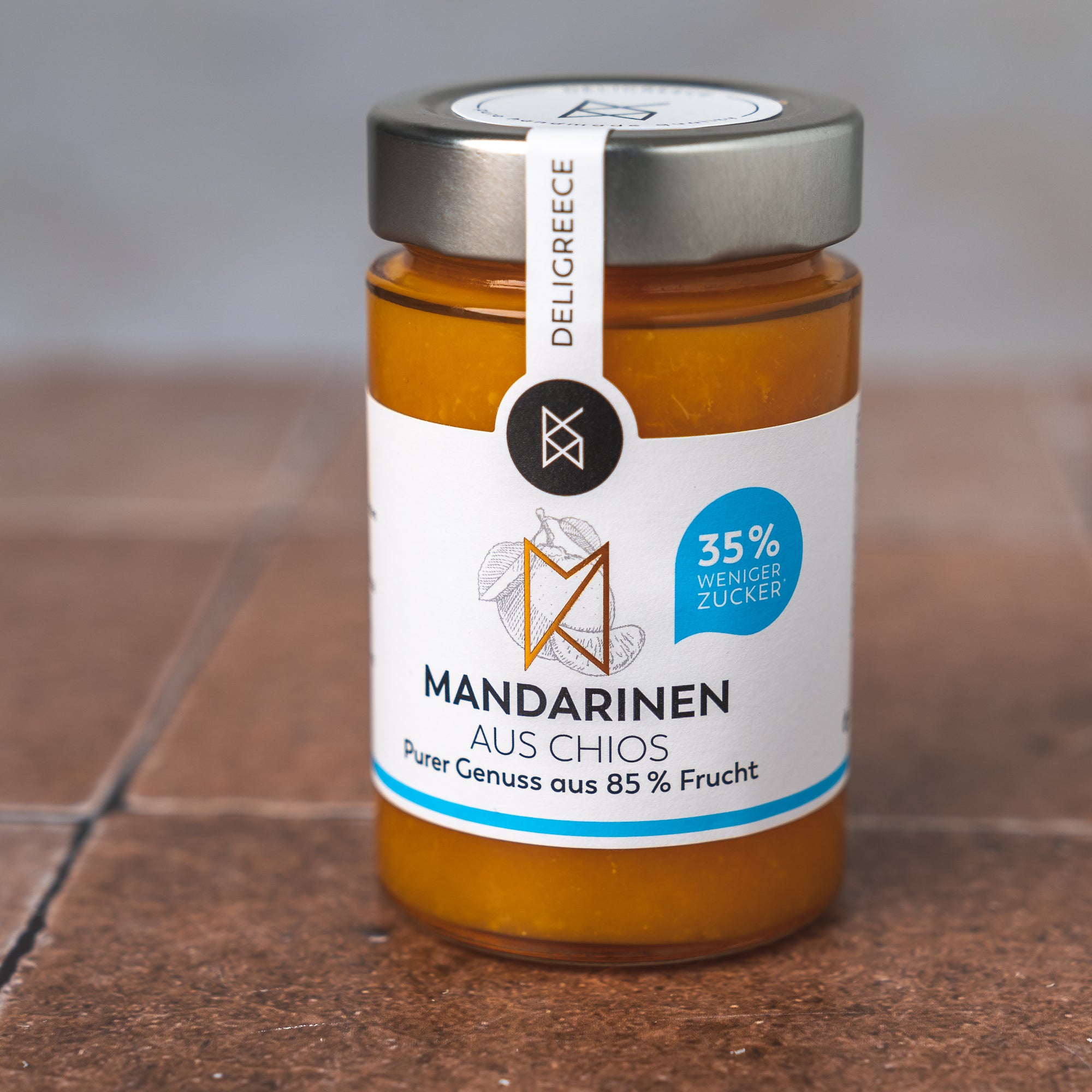 Mandarinen Aufstrich 85%, weniger Zucker