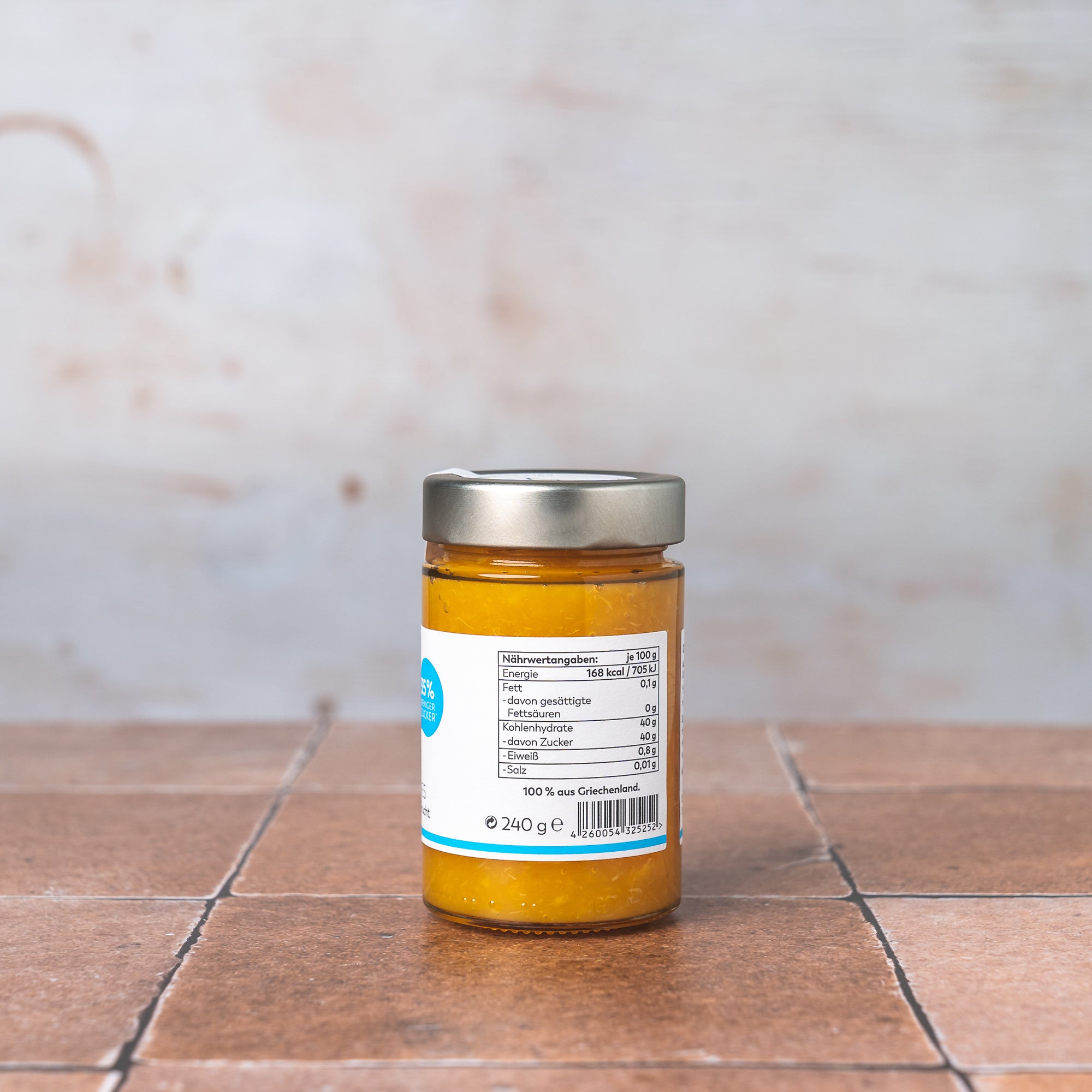 Orangen Aufstrich 85%, weniger Zucker