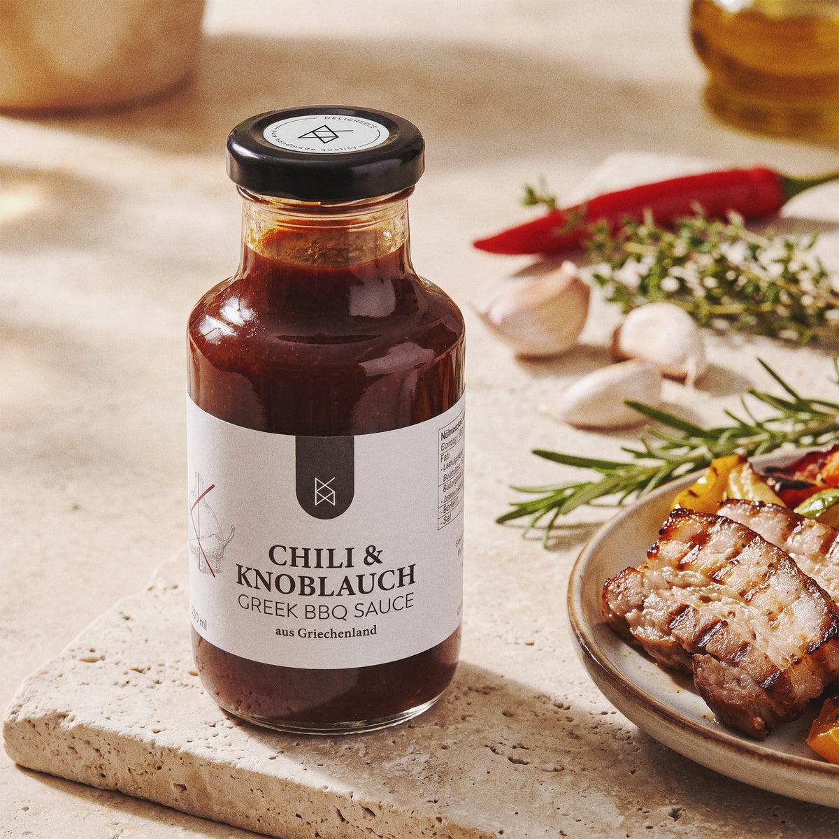 Greek BBQ Sauce - Chili &amp; Knoblauch