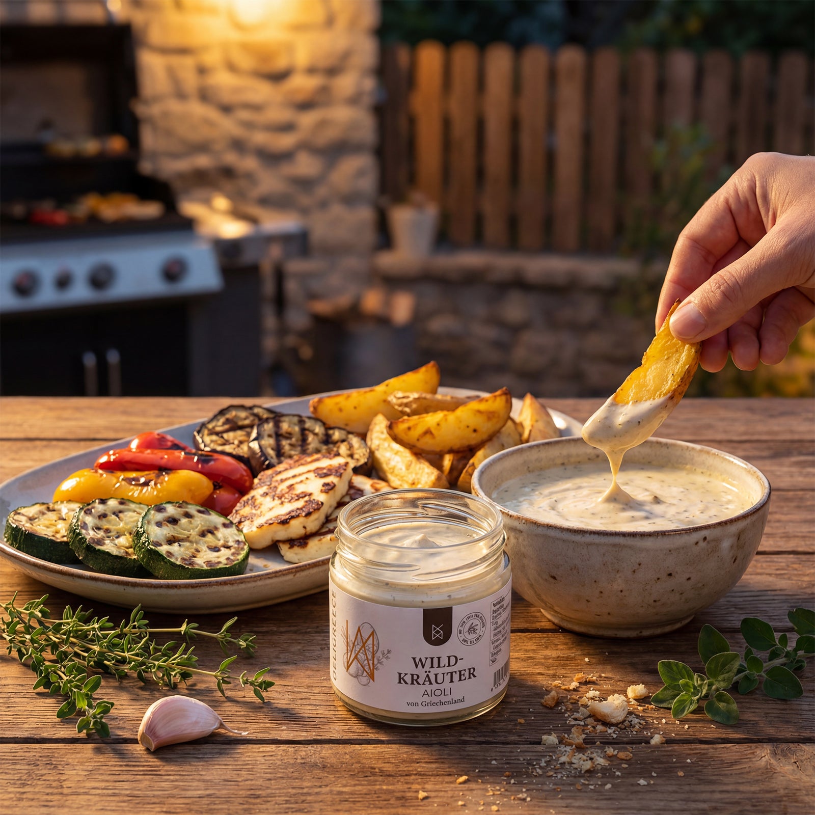 Wildkräuter Aioli