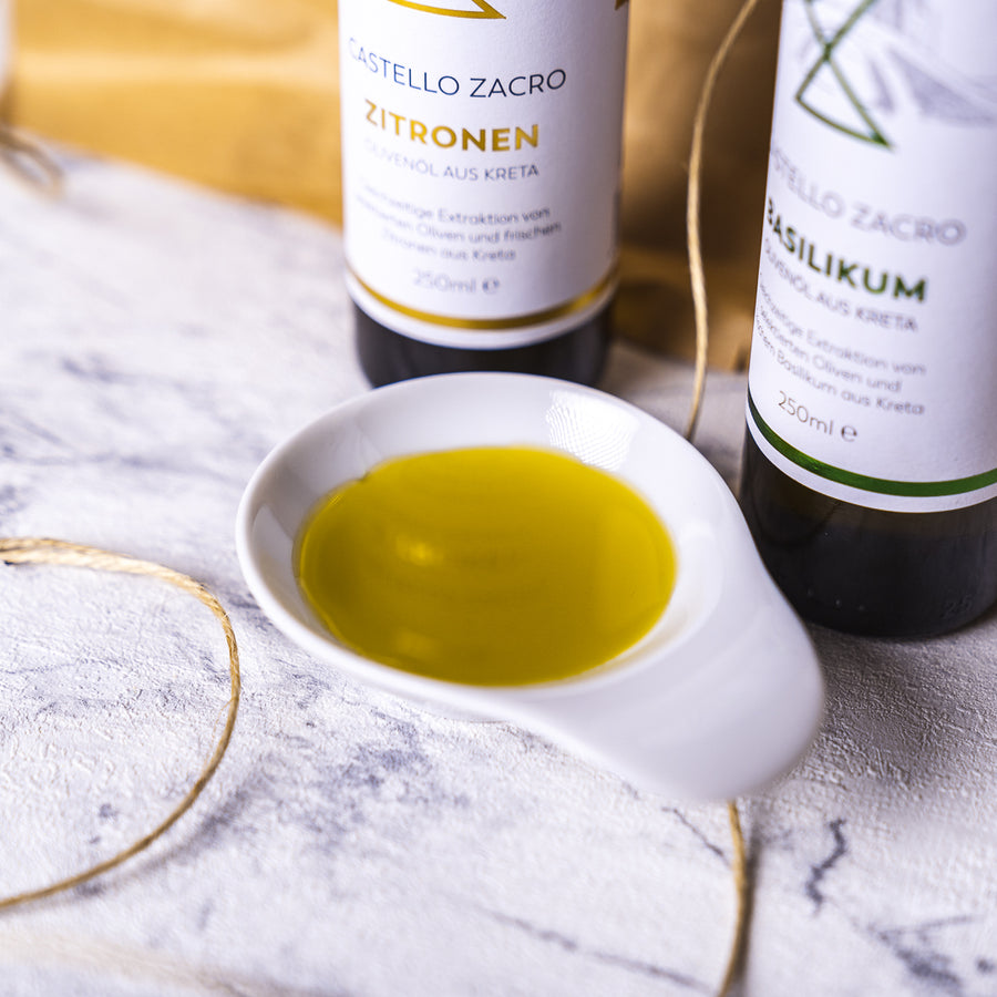 Basilikum & Zitrone: Olivenöl-Set